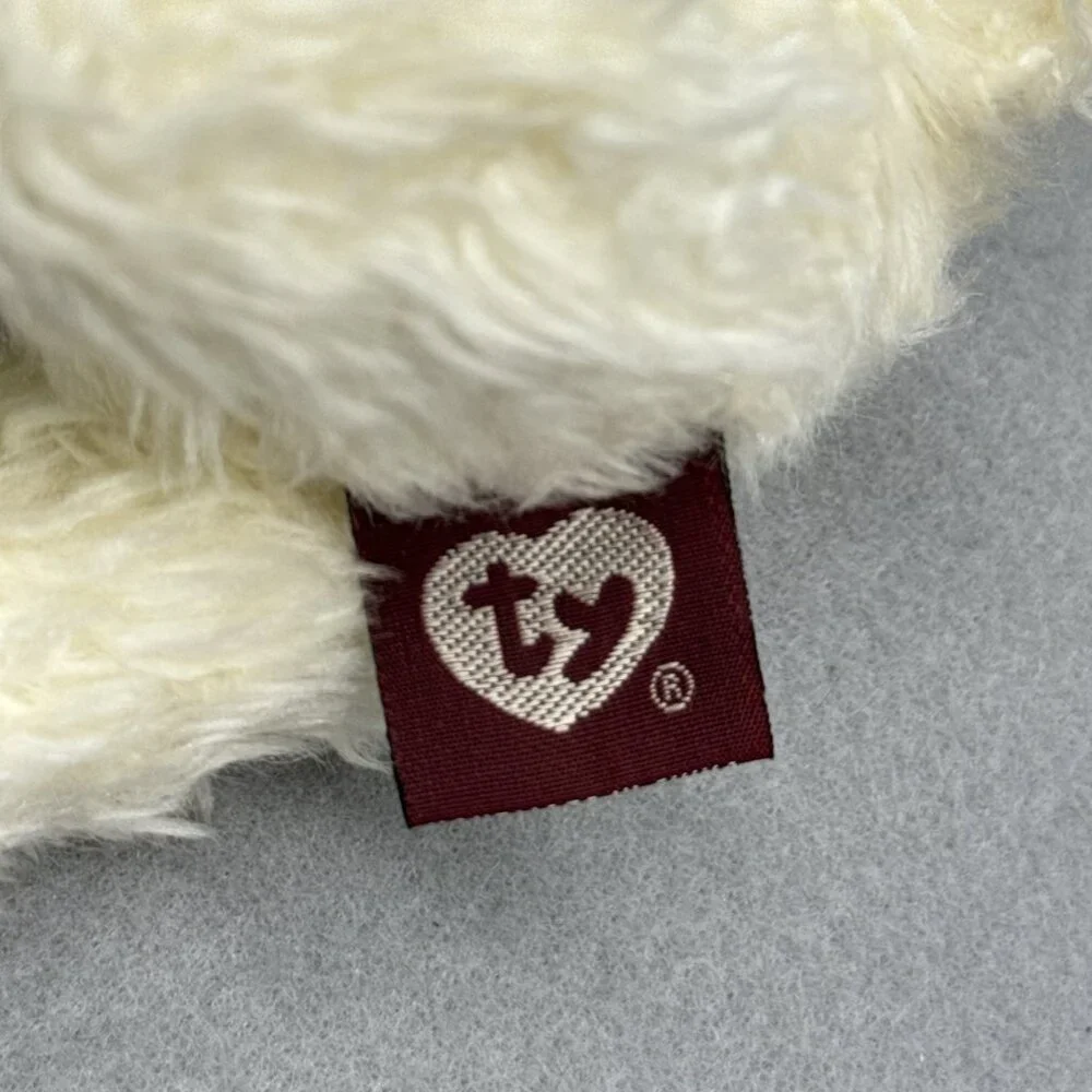 Ramsey Lamb Ram Fuzzy Horns Attic Treasures Off White Plushie TY 1993 Posable 6